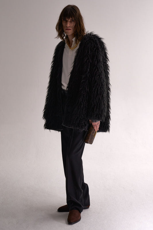 Reversible Fur Cardigan