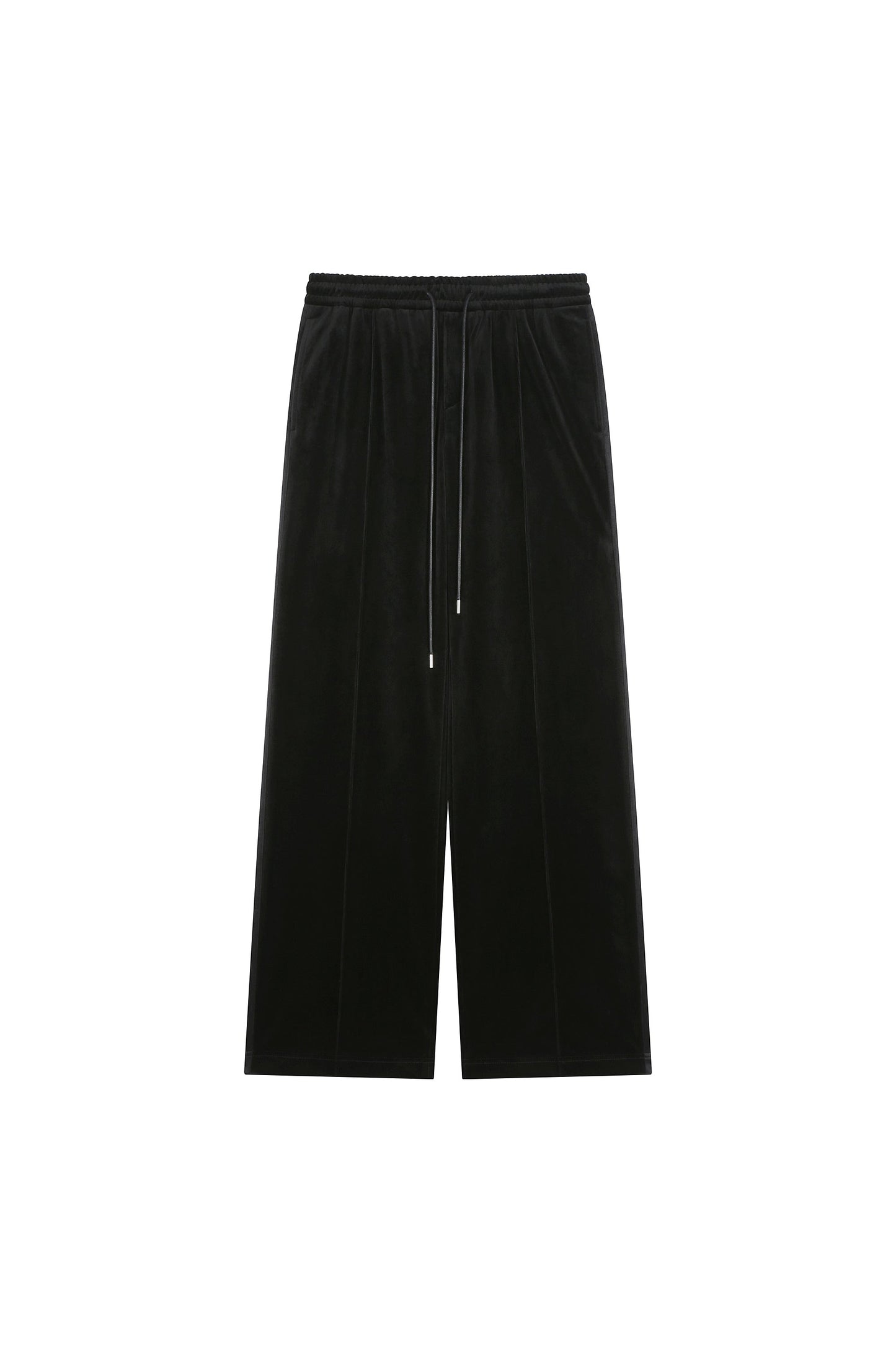 Velvet Tuxedo Pants With Elastic Band