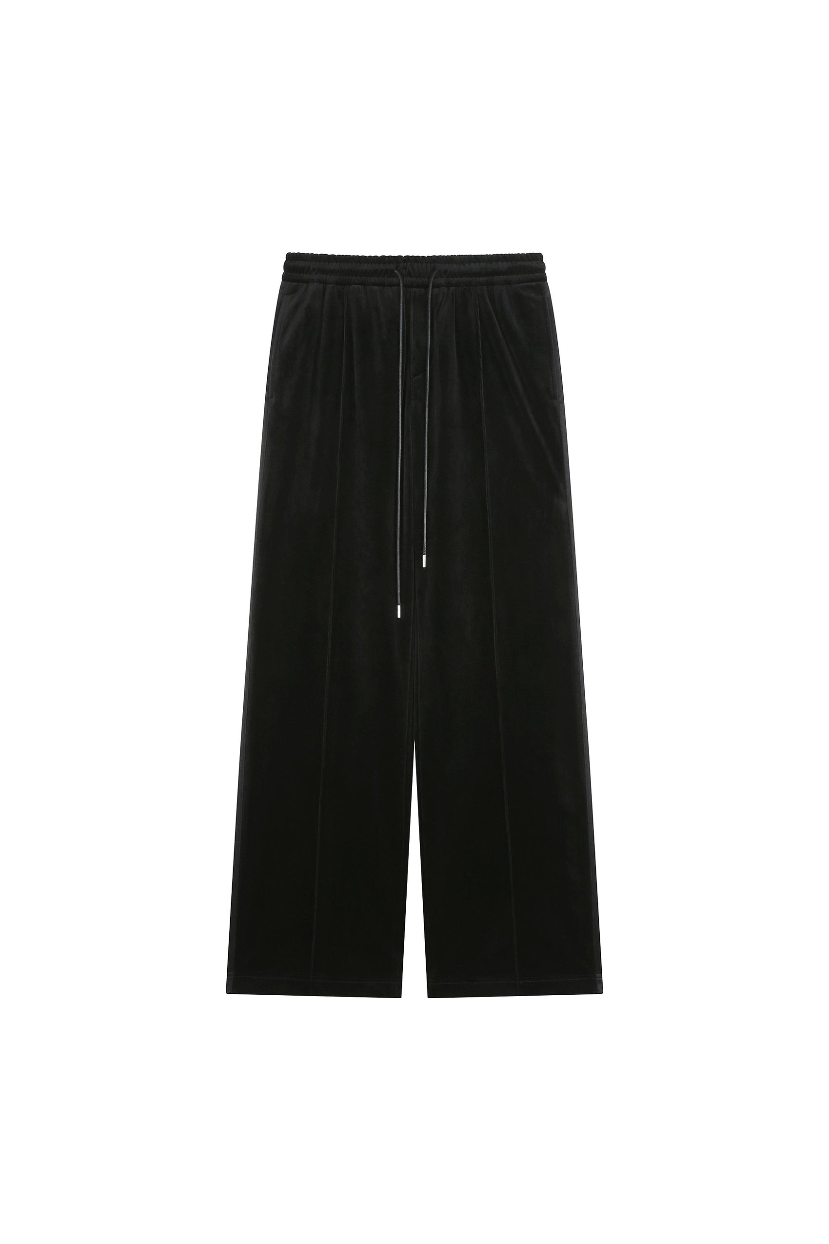 Velvet Tuxedo Pants With Elastic Band