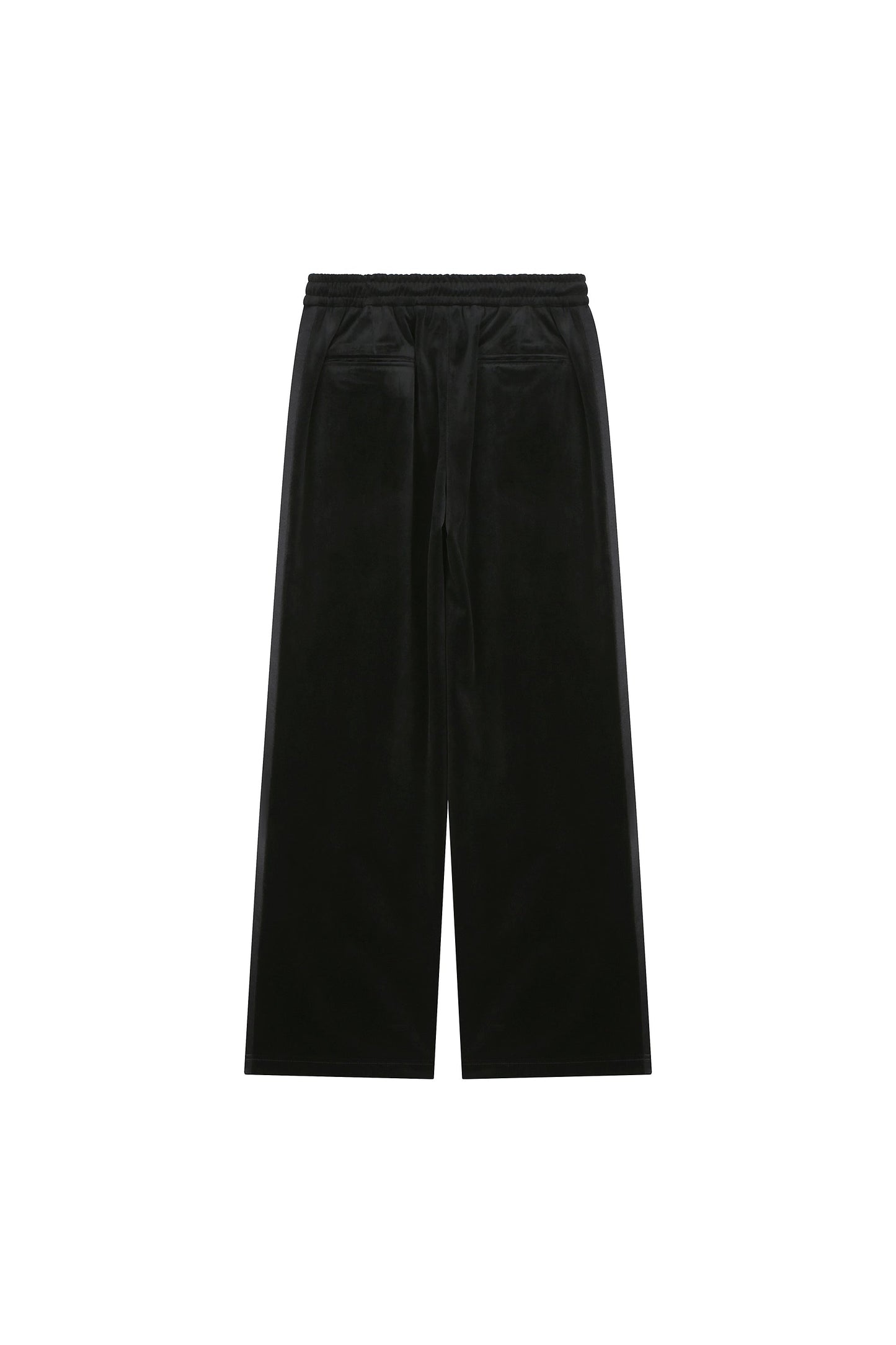 Velvet Tuxedo Pants With Elastic Band