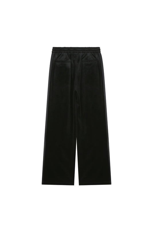 Velvet Tuxedo Pants With Elastic Band