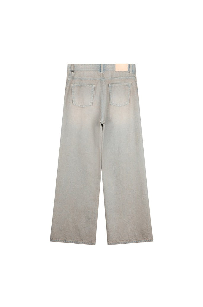 Twisted Side Seam Denim Pants