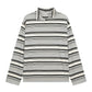 High Neck Striped T-Shirt