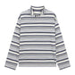 High Neck Striped T-Shirt