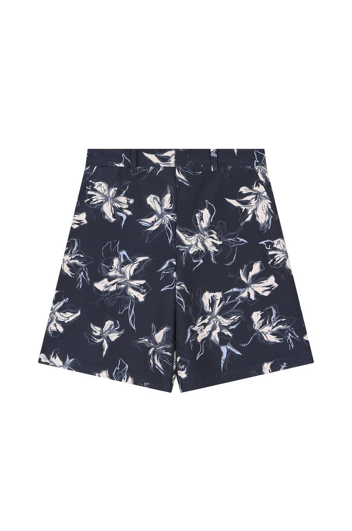 Flower Printed Hibiscus Shorts