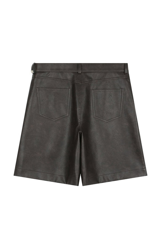 Faux Leather Shorts