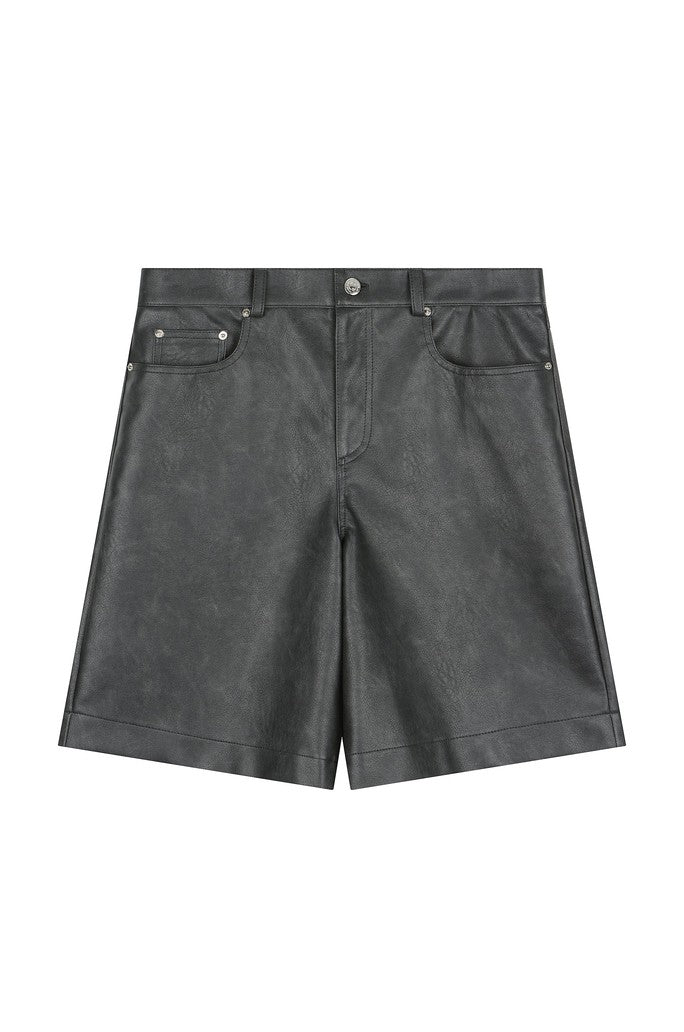 Faux Leather Shorts