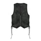 Knotted Faux Leather Vest