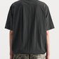 Crinkle Drawstring Half Shirt