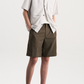 Crinkle Drawstring Half Shirt