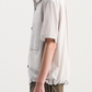 Crinkle Drawstring Half Shirt