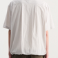 Crinkle Drawstring Half Shirt