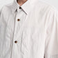 Crinkle Drawstring Half Shirt