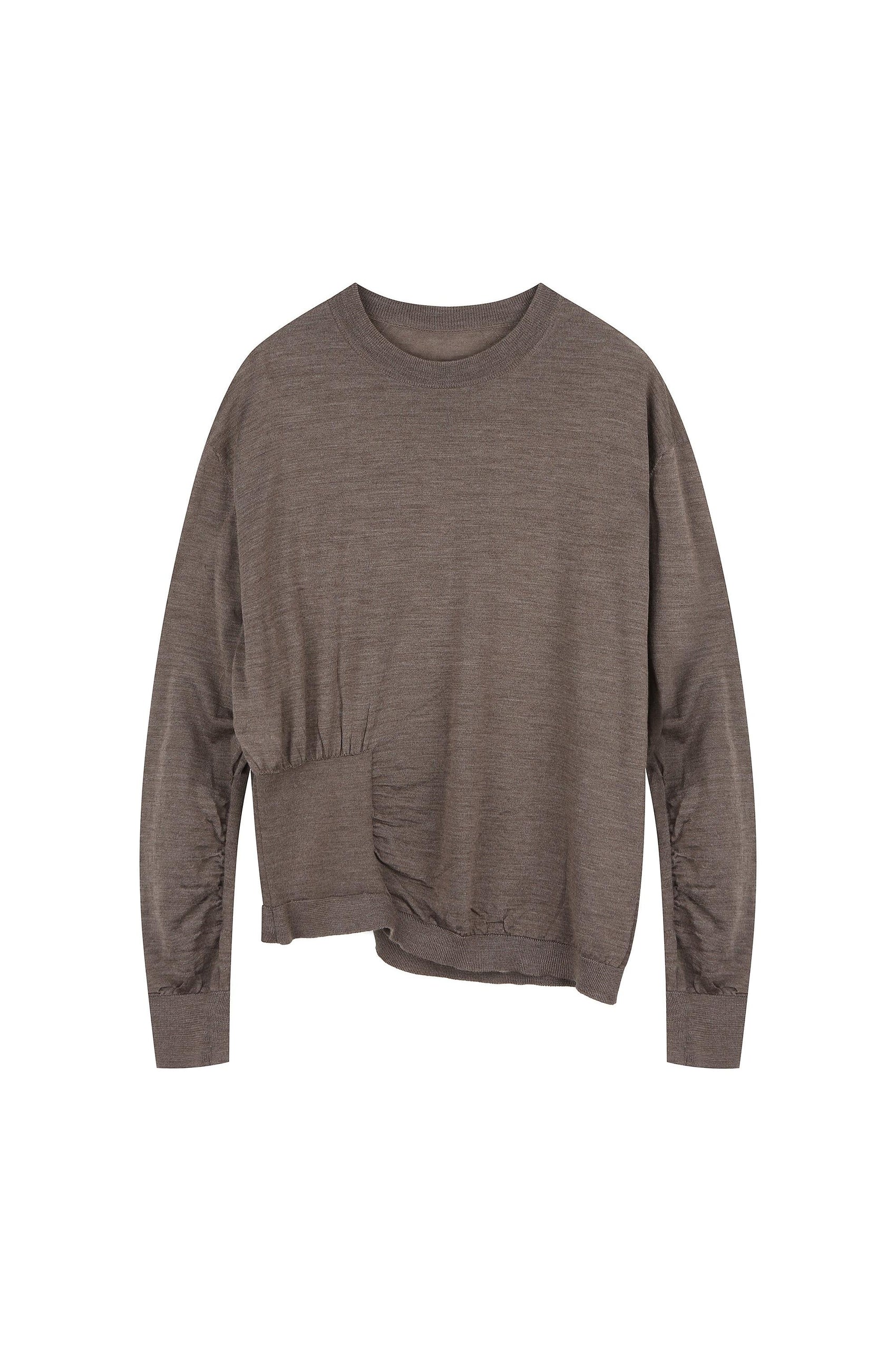 Hem Detailed Wool Knitted Top