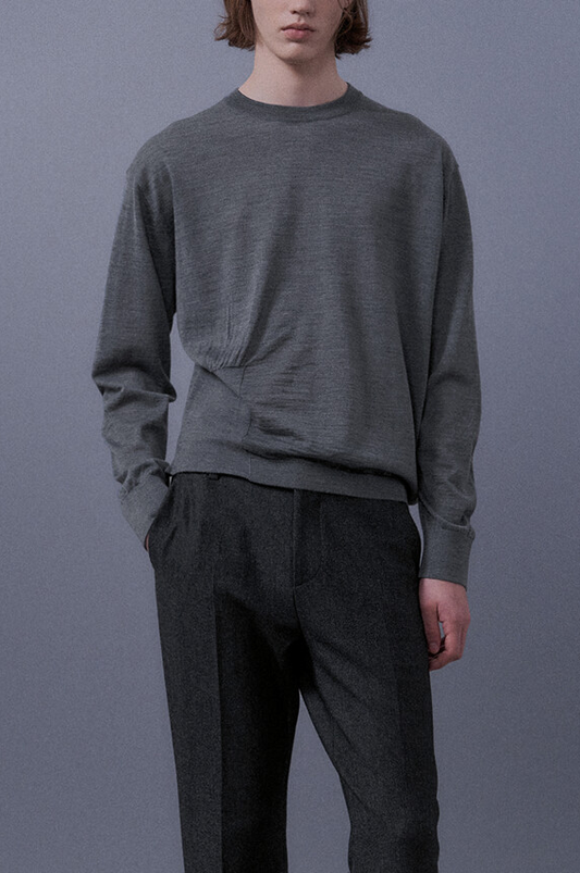 Hem Detailed Wool Knitted Top