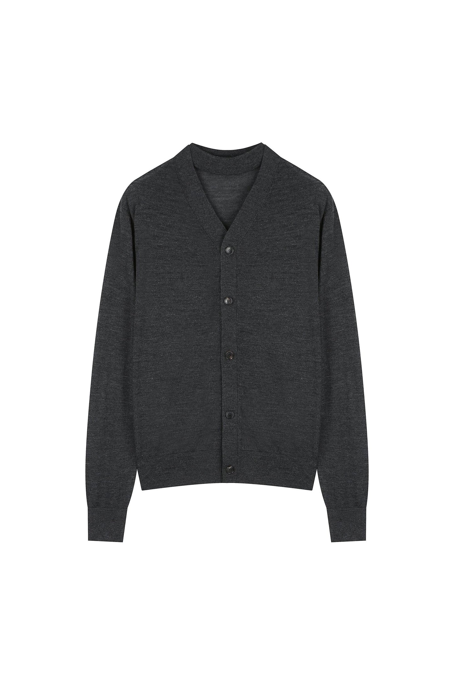Cardigan Detail Wool Knitted Top
