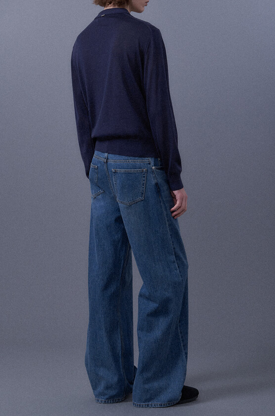 Cardigan Detail Wool Knitted Top
