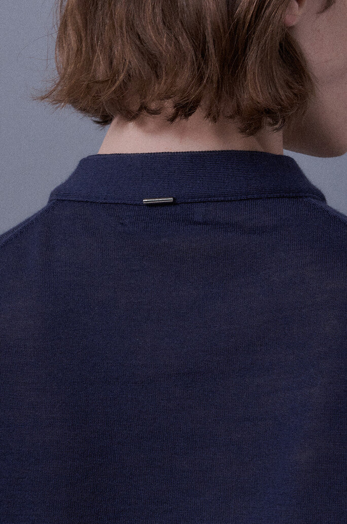 Cardigan Detail Wool Knitted Top