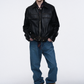 Distressed Real Leather Jacket