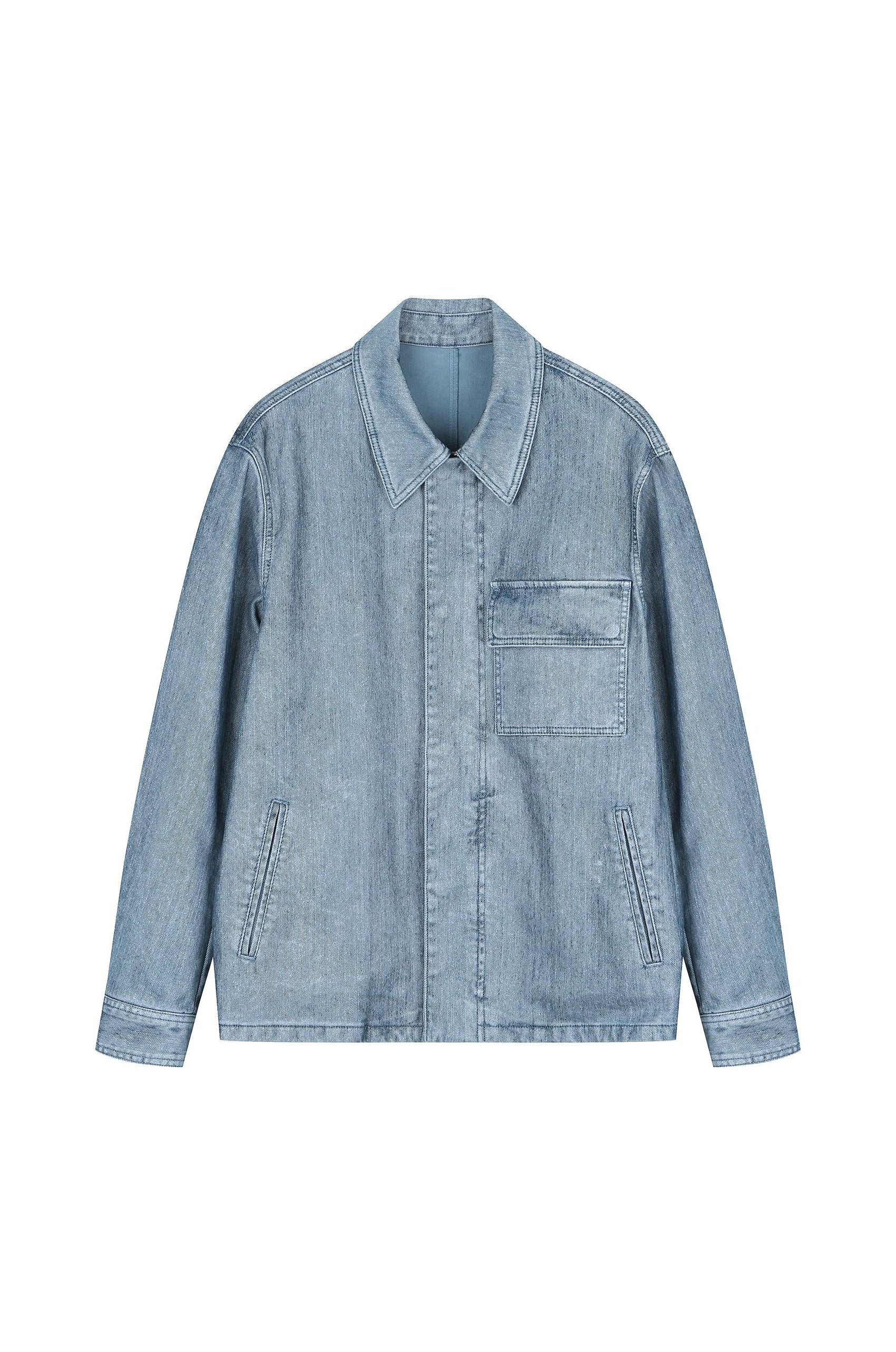 Flocked Denim Jacket