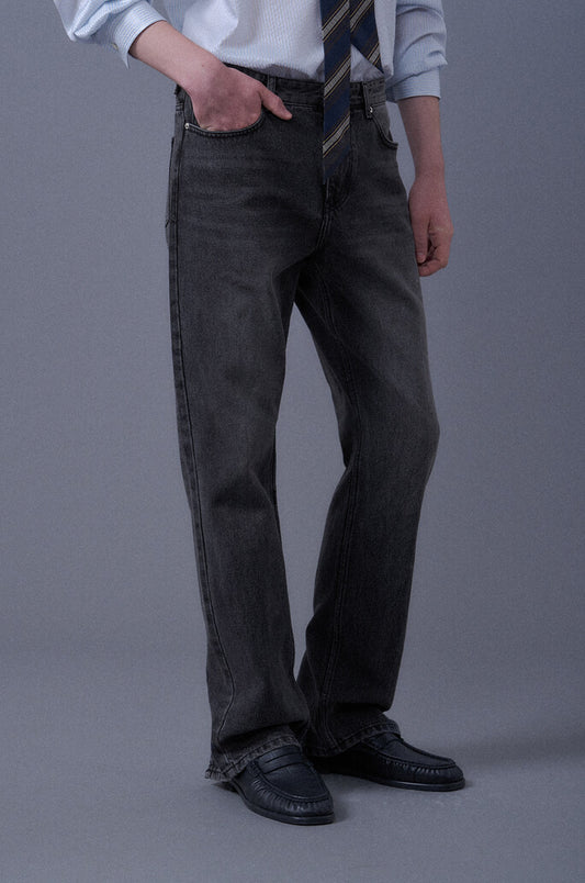 Slim Slit Denim Pants