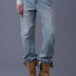 Slim Slit Denim Pants