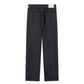 Straight Color Combination Denim Pants