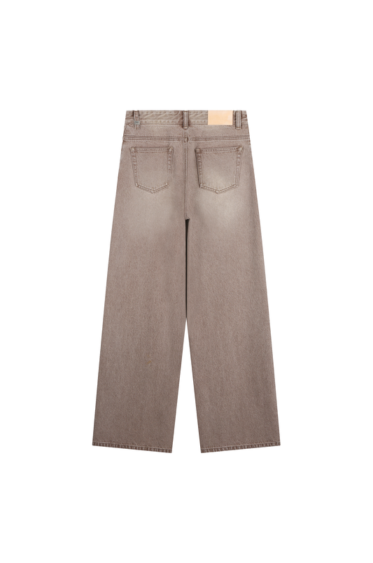 Twisted Side Seam Denim Pants