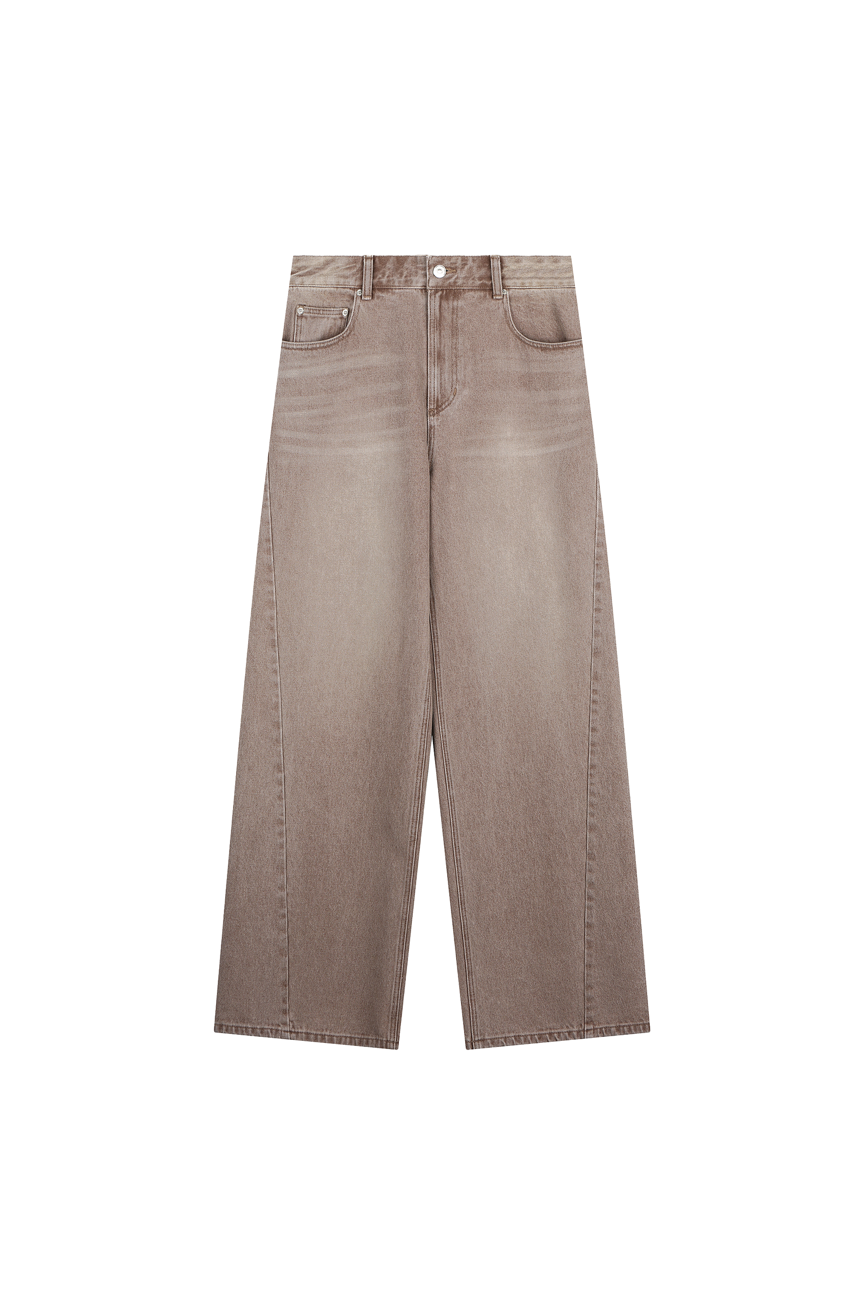 Twisted Side Seam Denim Pants