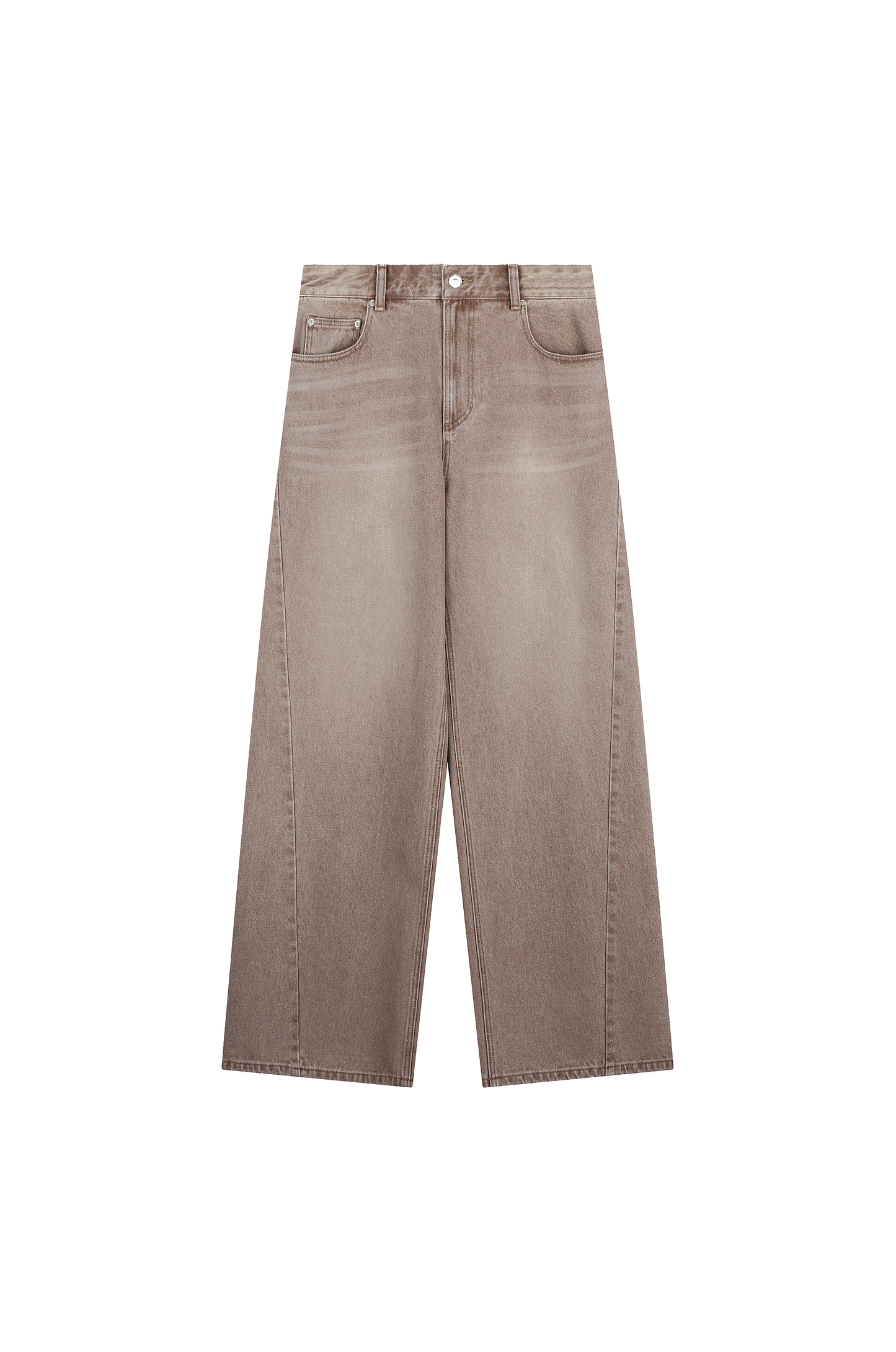 Twisted Side Seam Denim Pants