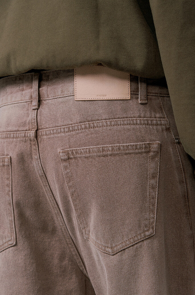 Twisted Side Seam Denim Pants