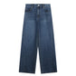 Twisted Side Seam Denim Pants