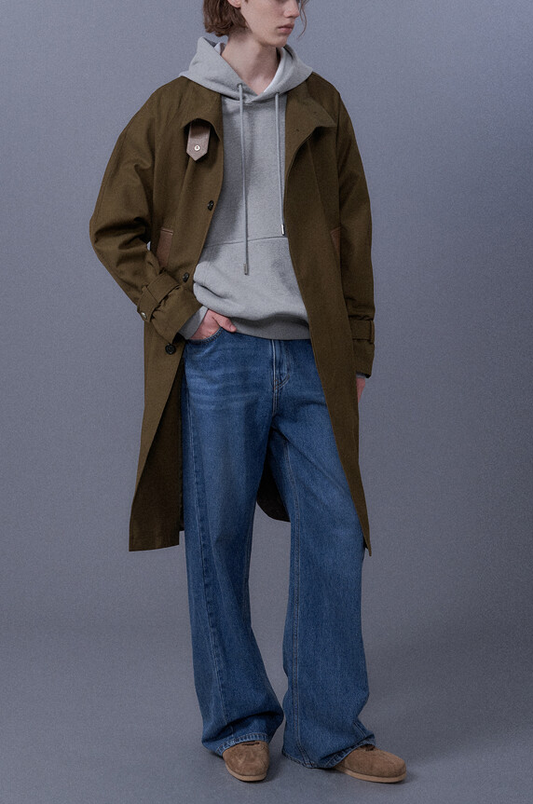 Twisted Side Seam Denim Pants