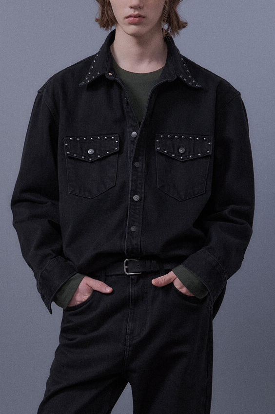 Studded Denim Shirt