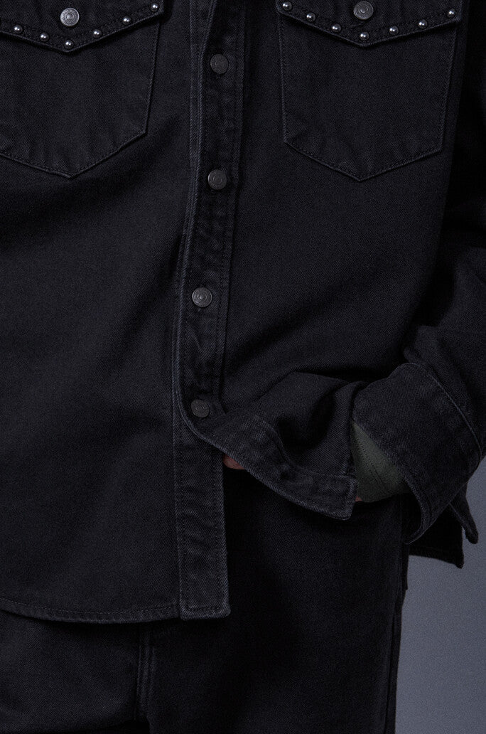 Studded Denim Shirt