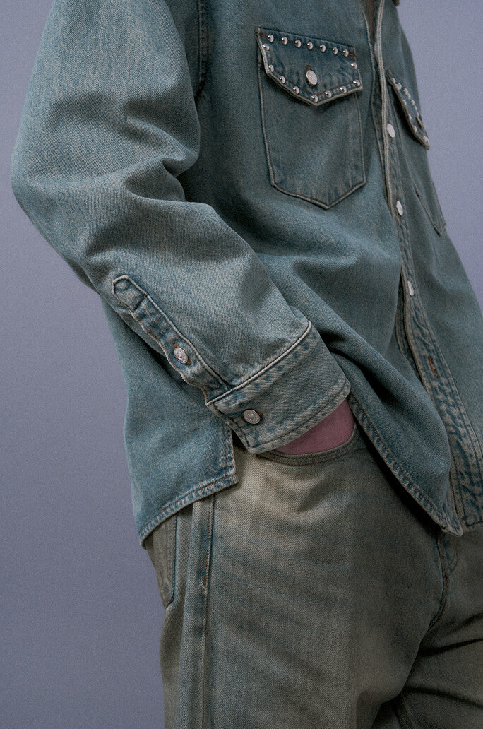 Studded Denim Shirt