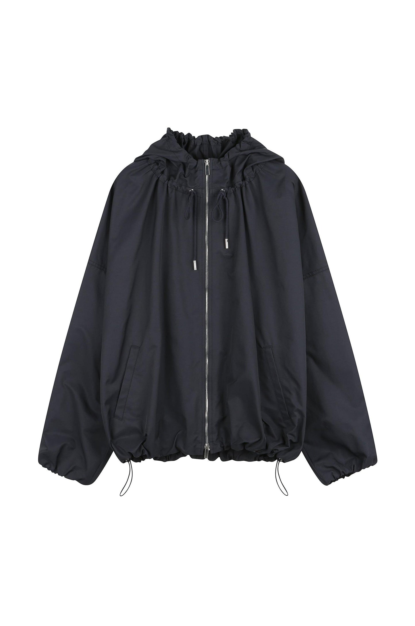 Shirring Hoodie Jacket