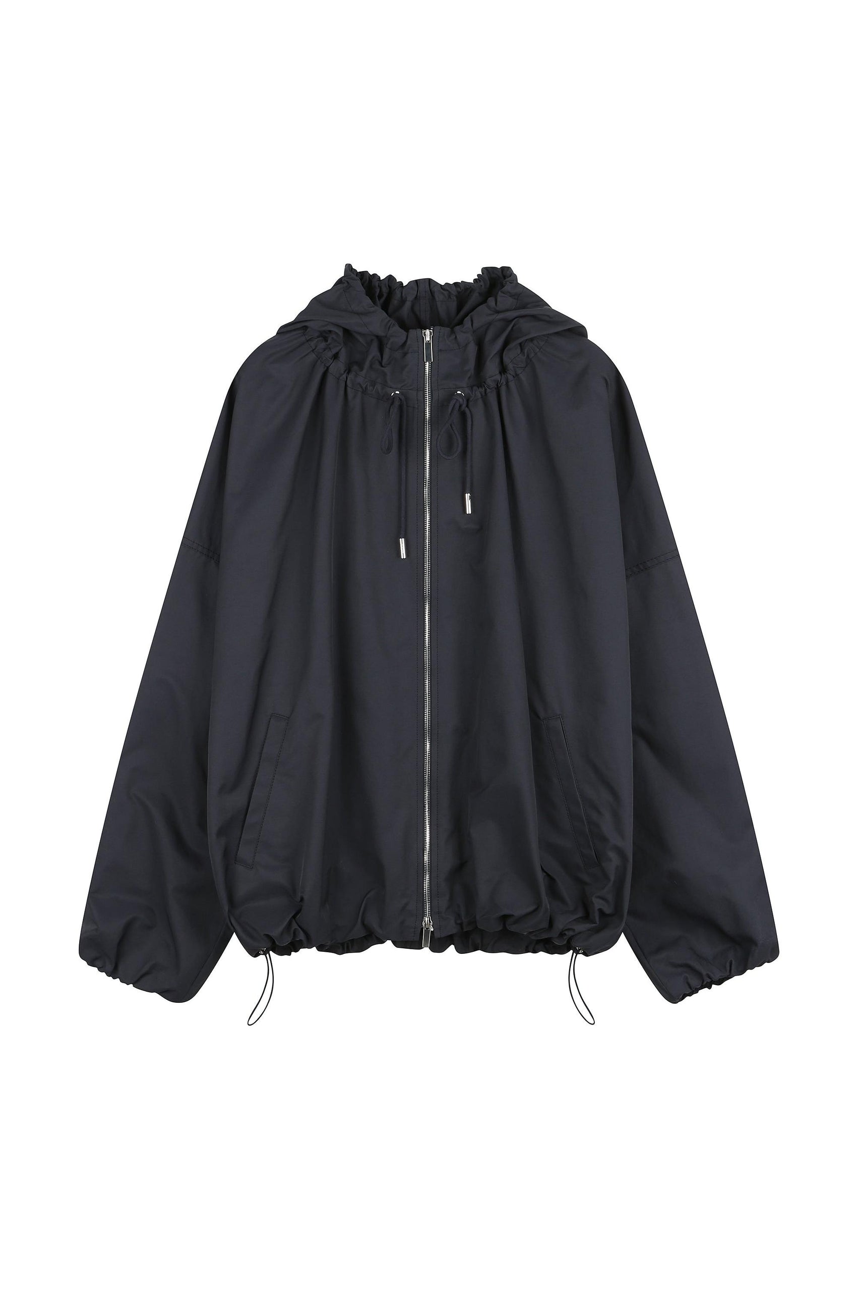 Shirring Hoodie Jacket