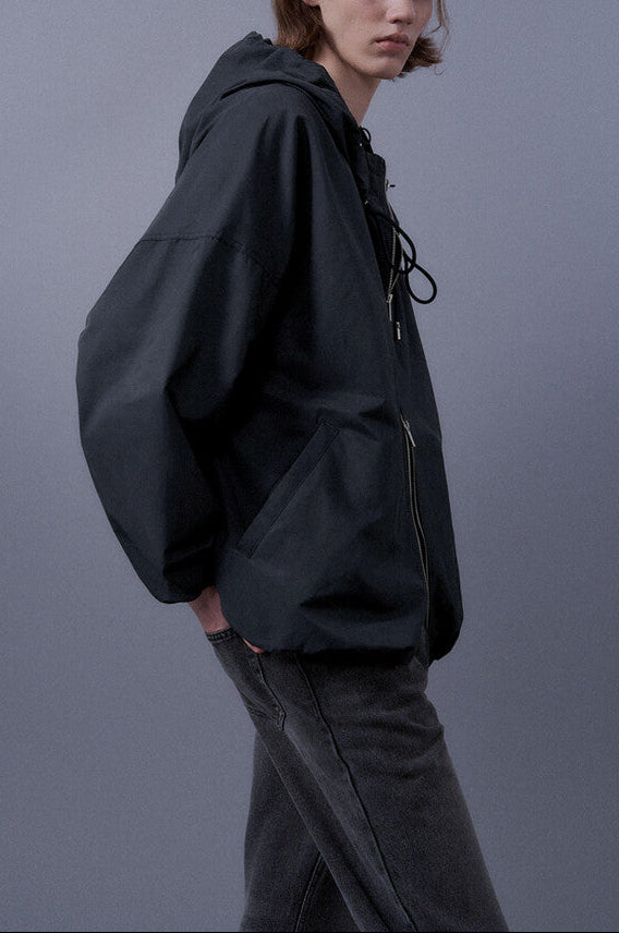 Shirring Hoodie Jacket