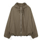 Shirring Hoodie Jacket
