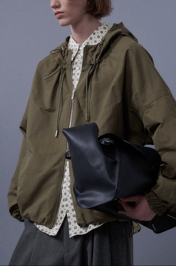 Shirring Hoodie Jacket