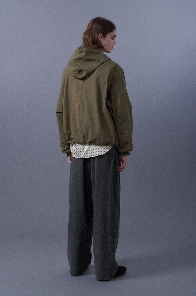 Shirring Hoodie Jacket