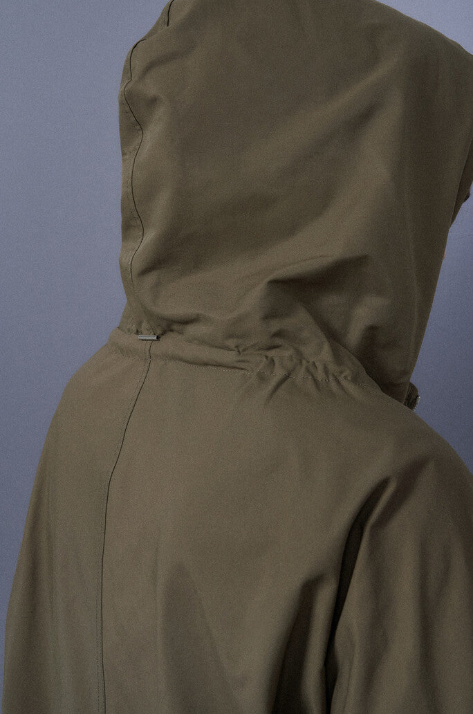 Shirring Hoodie Jacket