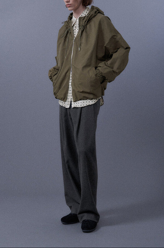 Shirring Hoodie Jacket