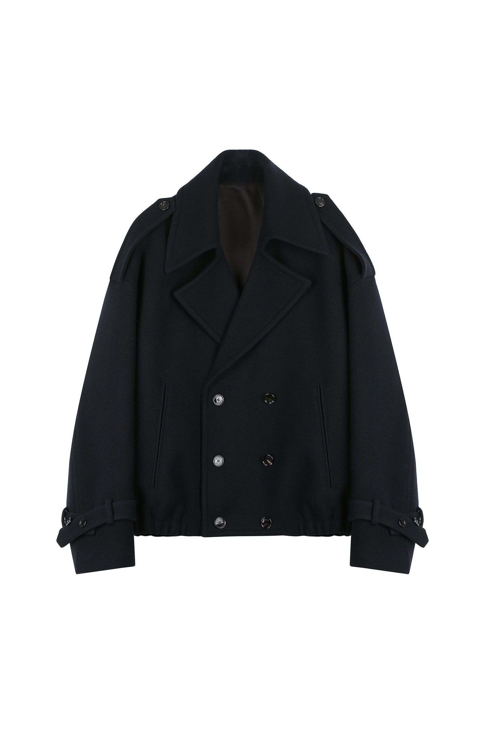 Double Breast Pea Coat Jacket