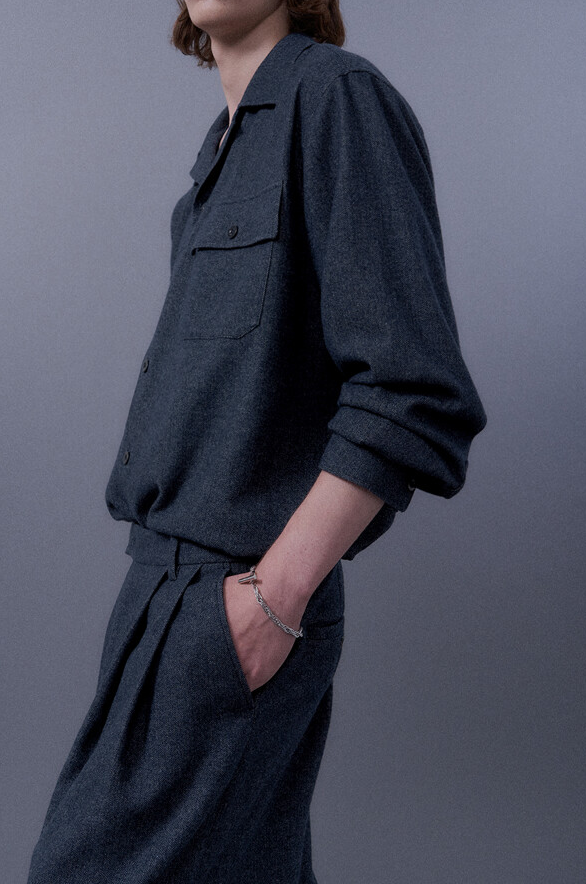 Denim Like Wool Shirt