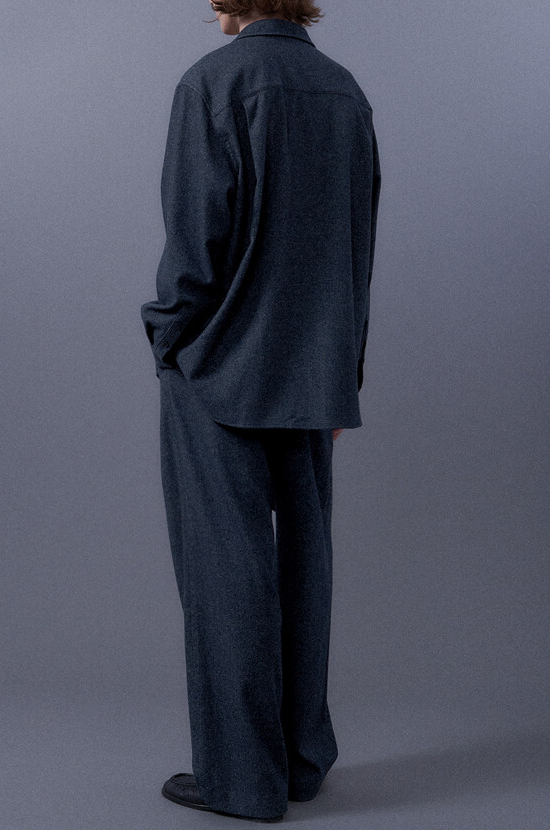 Denim Like Wool Shirt