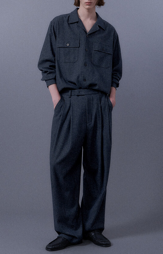Denim Like Wool Shirt