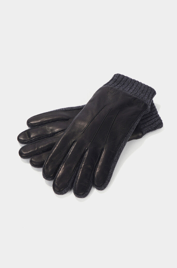 Cashmere Blend Lined Goat Leather Gloves