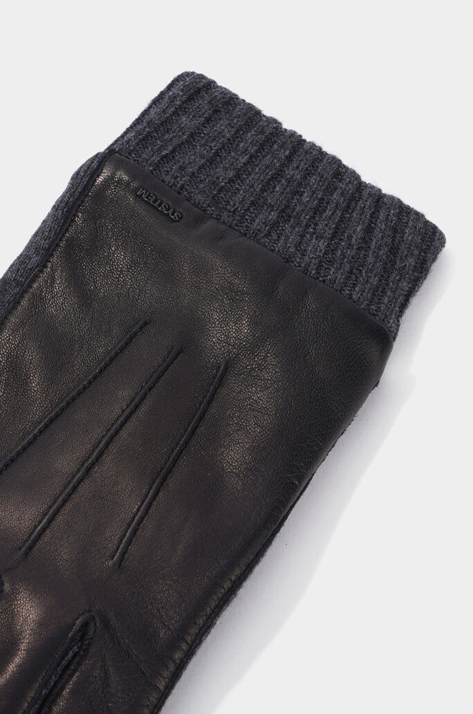 Cashmere Blend Lined Goat Leather Gloves